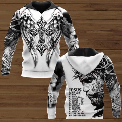 JESUS IS MY GOD ALL OVER PRINTED SHIRTS 221220