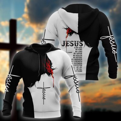 Premium Jesus 3D : JESUS GOD JESUS IS MY EVERYTHING ALL OVER PRINTED SHIRTS 021701 31081998